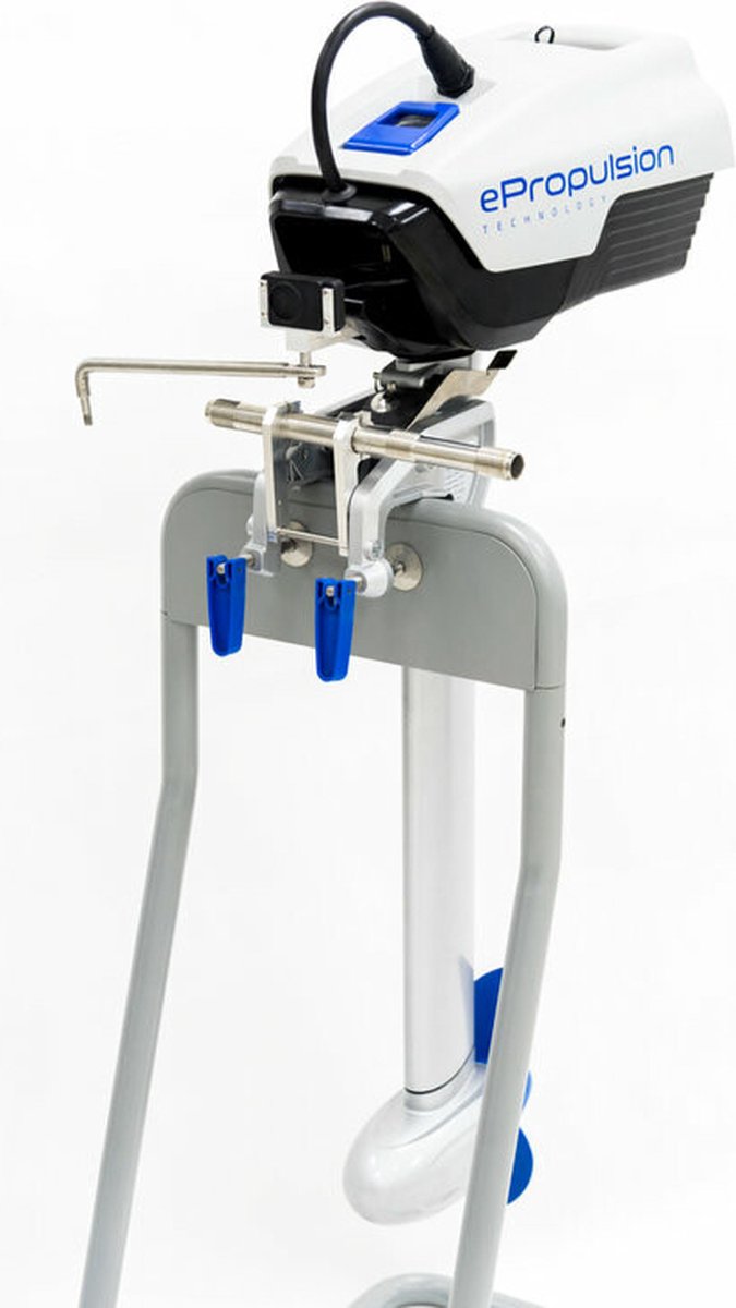 Elektrische buitenboordmotor ePropulsion Spirit 1.0 evo kortstaart met topbediening en accu 48V | Elektrische buitenboordmotor
