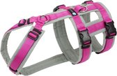 Annyx hondentuig Safety FUN veiligheidstuig anti-ontsnapping maat M- GRIJS_ROSE-geschikt voor borstomtrek 62 tot 74cm- taille omtrek 56 tot 66cm.