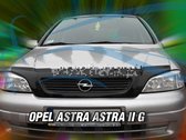 Opel Astra G zwarte motorkapspoiler bra steenslagbeschermer pasvorm
