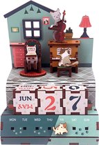 DIY Houten Puzzel Kalender, The Cats Musical, Tone-Cheer, TQ004, 10,4x8,9x13,3cm