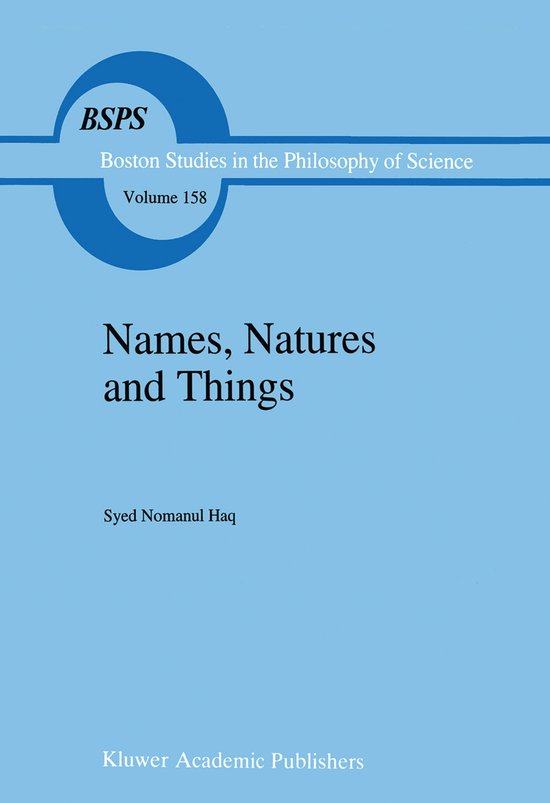 Names, Natures And Things - cover