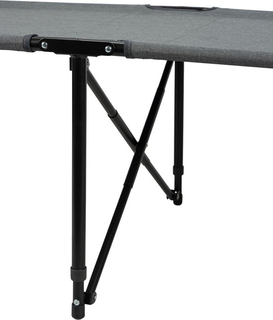 Abbey Camp Campingbed - 191x63x45 - ZERMAT-191 - Grijs van Abbey Camp — afbeelding 3