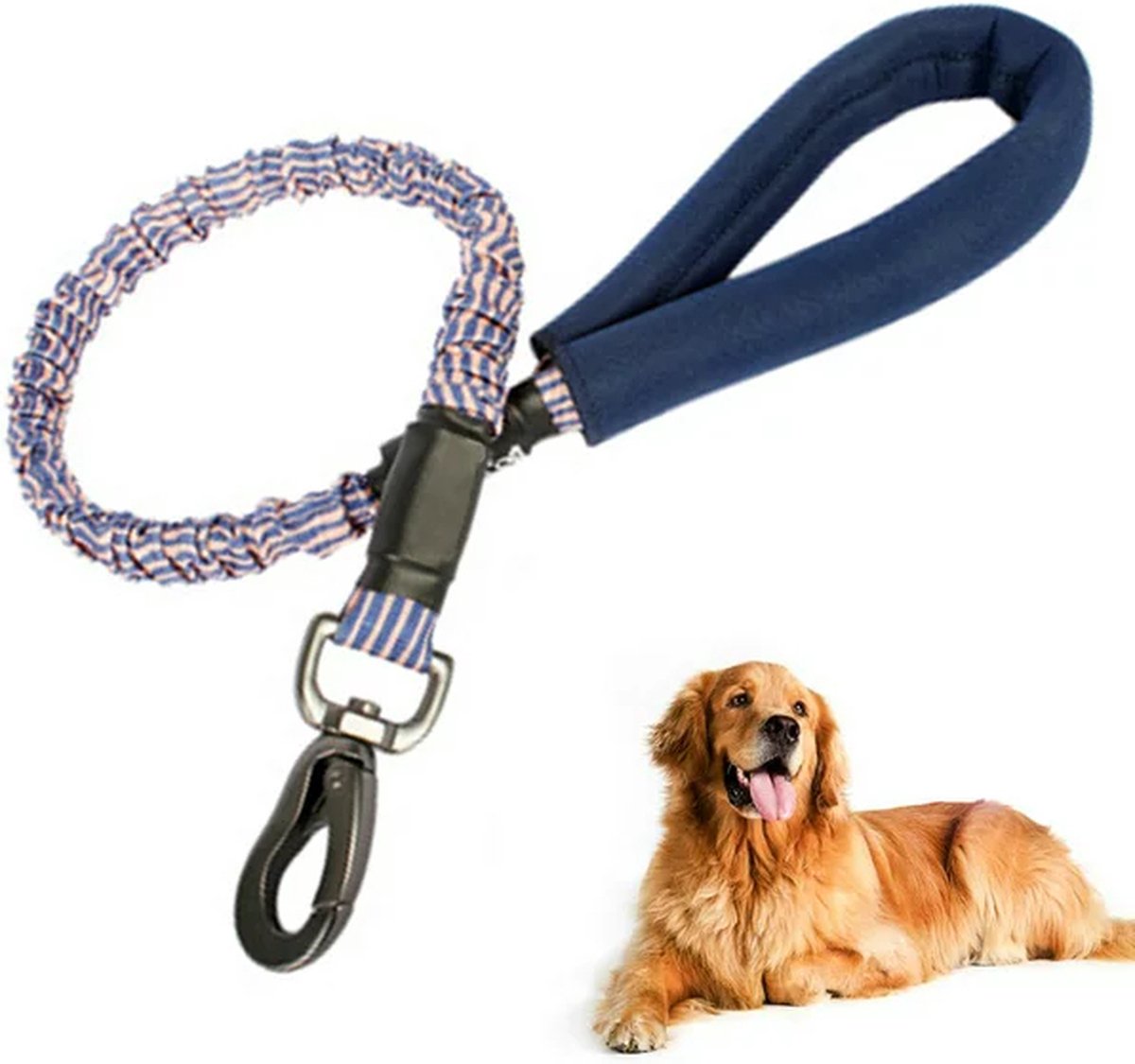 Hondenriem Intrekbare hondenriem - Stijlvolle Pet Riemen Running Training Tractie Touw - Sterke Hondenriem (75-105) cm) Blauw/Paars