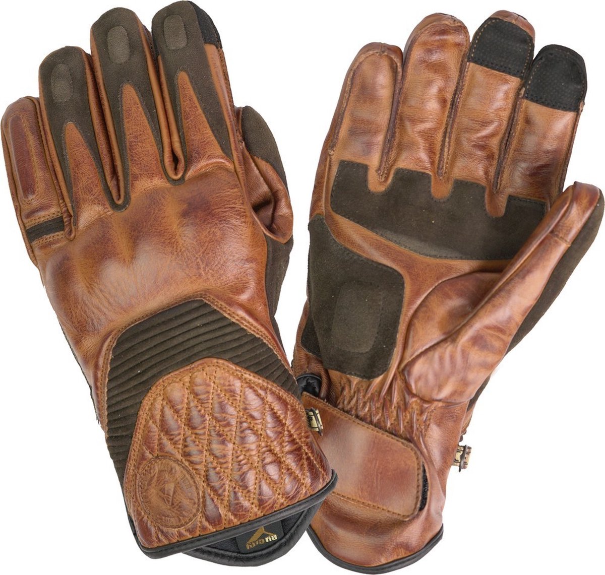 By City Motorrad-Handschuhe Cafe Iii Gloves Brown-XL