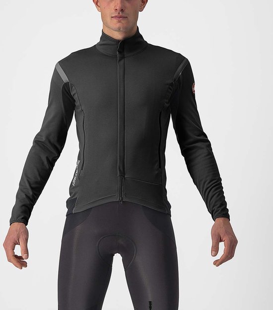 Castelli Windjack sterk waterafstotend Heren Zwart Zwart - PERFETTO RoS 2 JACKET LIGHT BLACK BLACK REFLEX - L