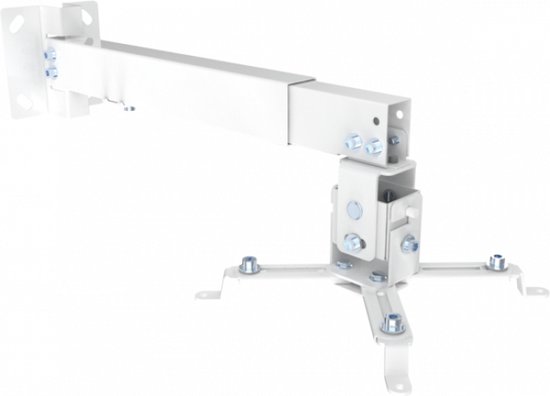 Support Mural/Plafond Pour Projecteur SCHWAIGER LWH310WD – Blanc, Réglable ±15° Et ±8°, Charge Max 15 Kg