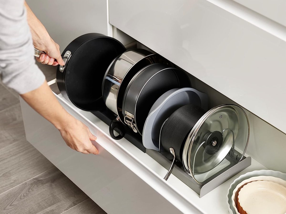 pannenrek - pannenplank / rack organizer \ Opbergrek
