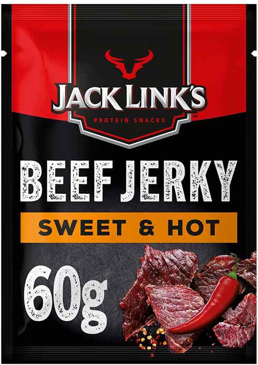 Goedkoopste Beef Jerky 1x 60gr Sweet & Hot