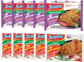 Indomie Mixpakket Instant Noedels Noodles Migoreng (5x80Gr) + Migoreng Rendang (5x80Gr)