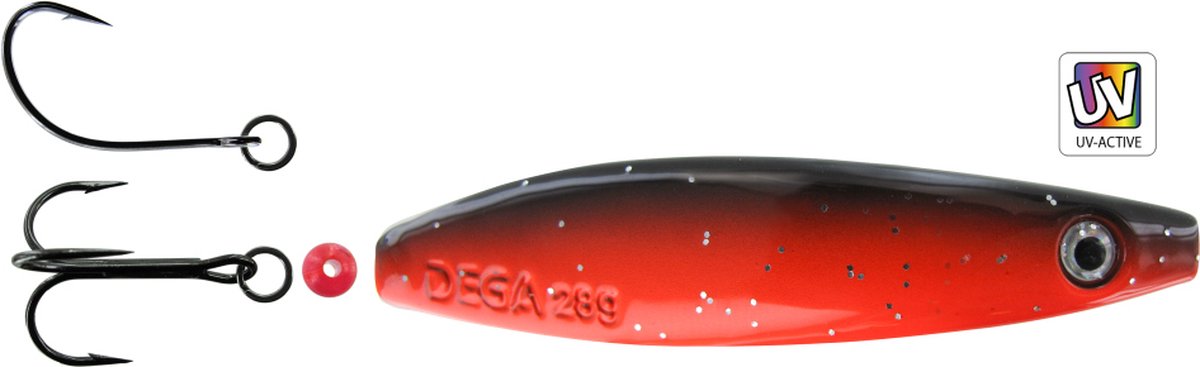 Jenzi Seatrout IV inliner lepel 18 gram - rood-zwart