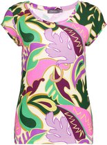 Geisha T-shirt Kate V Hals Top 42052 60 Lilac/green Dames Maat - S