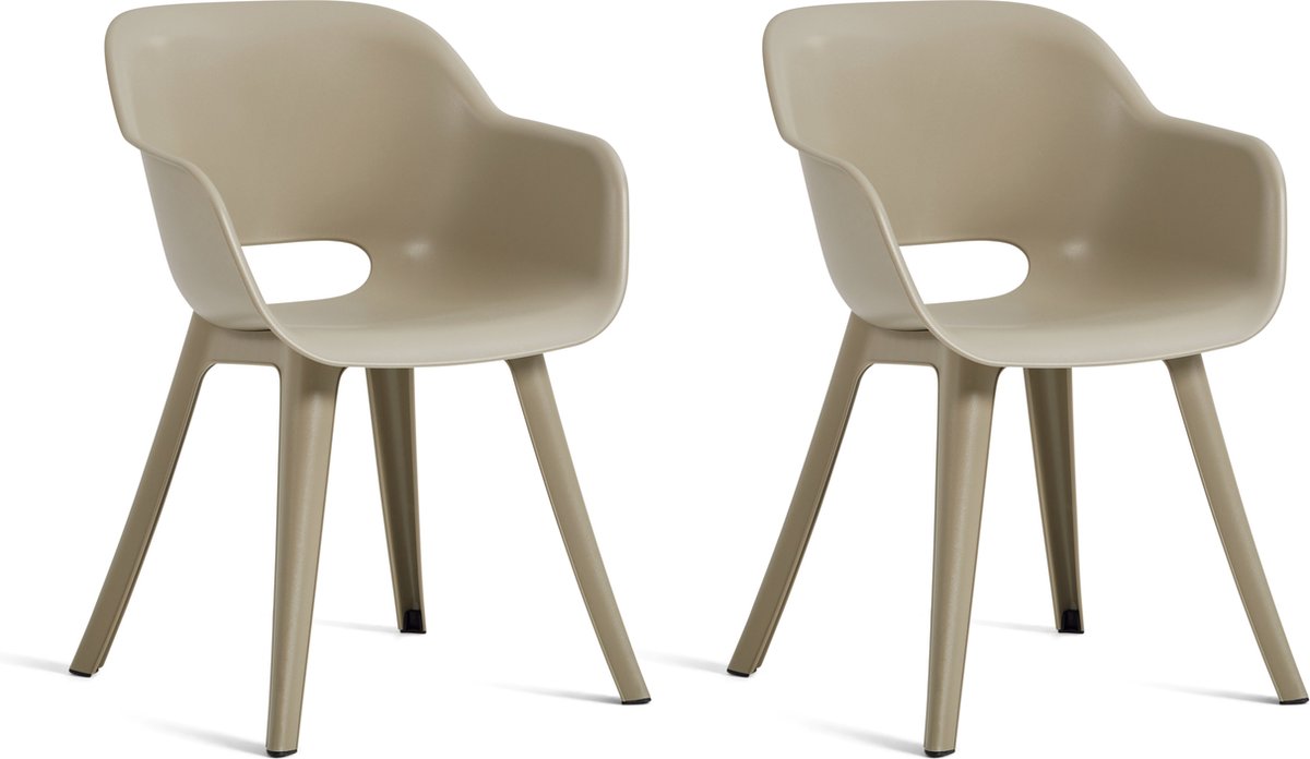 Keter Akola Tuinstoelen - 2 stuks - 56,5x55x80cm - Salie Groen