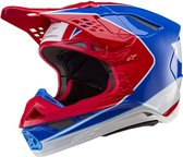 Alpinestars Supertech S-M10 Aeon Helmet Ece 22.06 Bright Red Blue Glossy M - Maat M - Helm