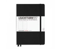 Leuchtturm 1917 Notitieboek Zwart - Medium (A5) - Puntjes