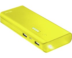 Trust Primo Powerbank 10.000 mAh met Twee Outputs 2.1A Geel