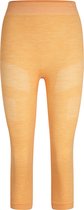FALKE dames 3/4 tights Wool-Tech - thermobroek - oranje (orangette) - Maat: L
