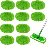 Vloerdoeken Natte Doeken voor Swiffer Sweeper Mop Pack van 10 Groene Vervangende Cover Droge Vloerdoeken voor Efficiënte Veegreiniging