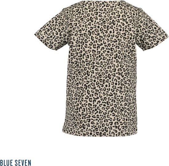 Blue Seven -T-shirt (luipaardprint) - beige