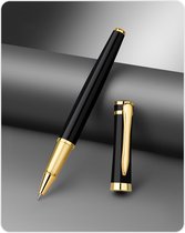 Ainy - Luxe Balpen zwart incl. extra balpennen vulling - elegant en stijlvol pen cadeau voor vrouwen - (niet geschikt voor Parker Jotter pennen of Waterman rollerbalpen vulling) | Vaderdag cadeau