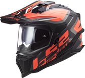 Casque LS2 Explorer Alter MX701 noir mat / orange fluo taille XL