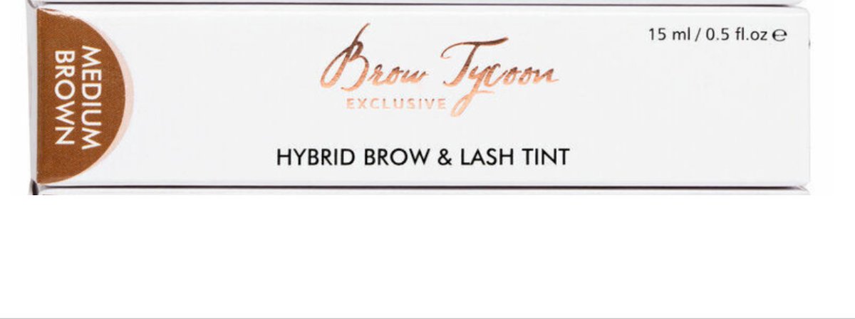 Goedkoopste Browtycoon Hybrid Brow & Lash Tint-Medium Brown 15ml