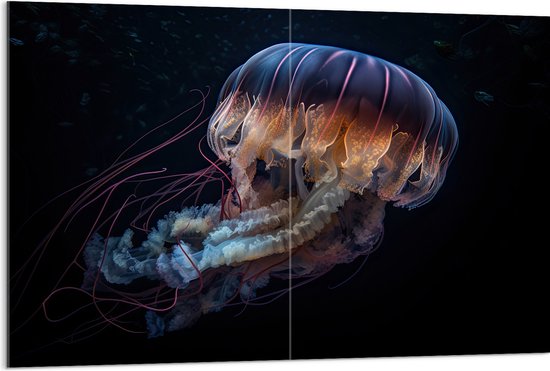 Acrylglas - Kwal - Oceaan - Zee - Onderwaterleven - 120x80 cm Foto op Acrylglas (Met Ophangsysteem)