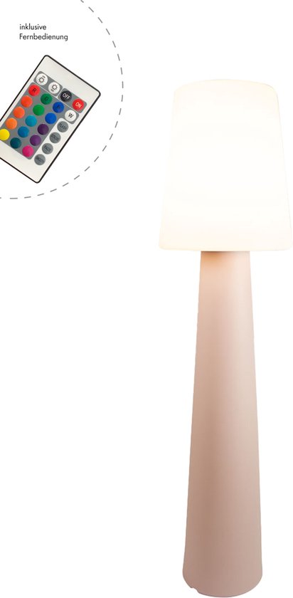 8 seasons No. 1 - Design Lamp Staand - H160cm. - Verlichting binnen / buiten - 16 RGB kleuren - Led - Roze