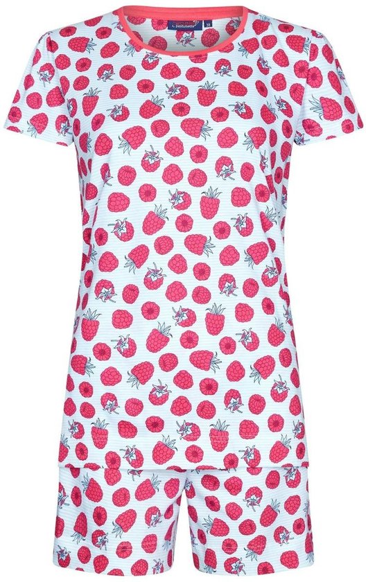 Pastunette pyjama dames - lichtblauw/roze met frambozen - 31241-416-3/216 - maat 44