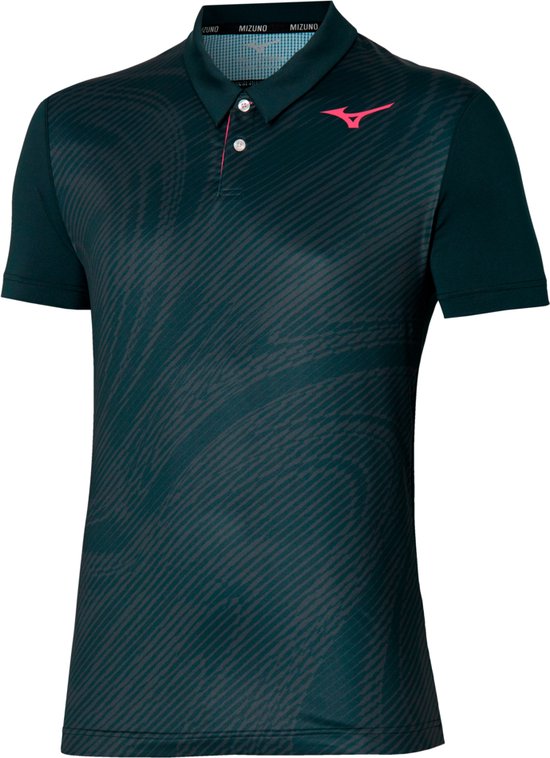 Foto: Mizuno charge shadow polo shirt heren navy