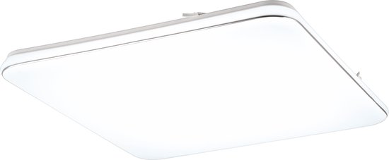 LED Plafondlamp - Torna Lana - 46W - Natuurlijk Wit 4000K - Dimbaar - Vierkant - Mat Wit - Kunststof