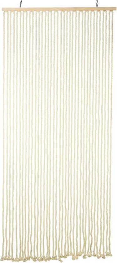 Macrame Deurgordijn - 90 x 200 cm - Wit