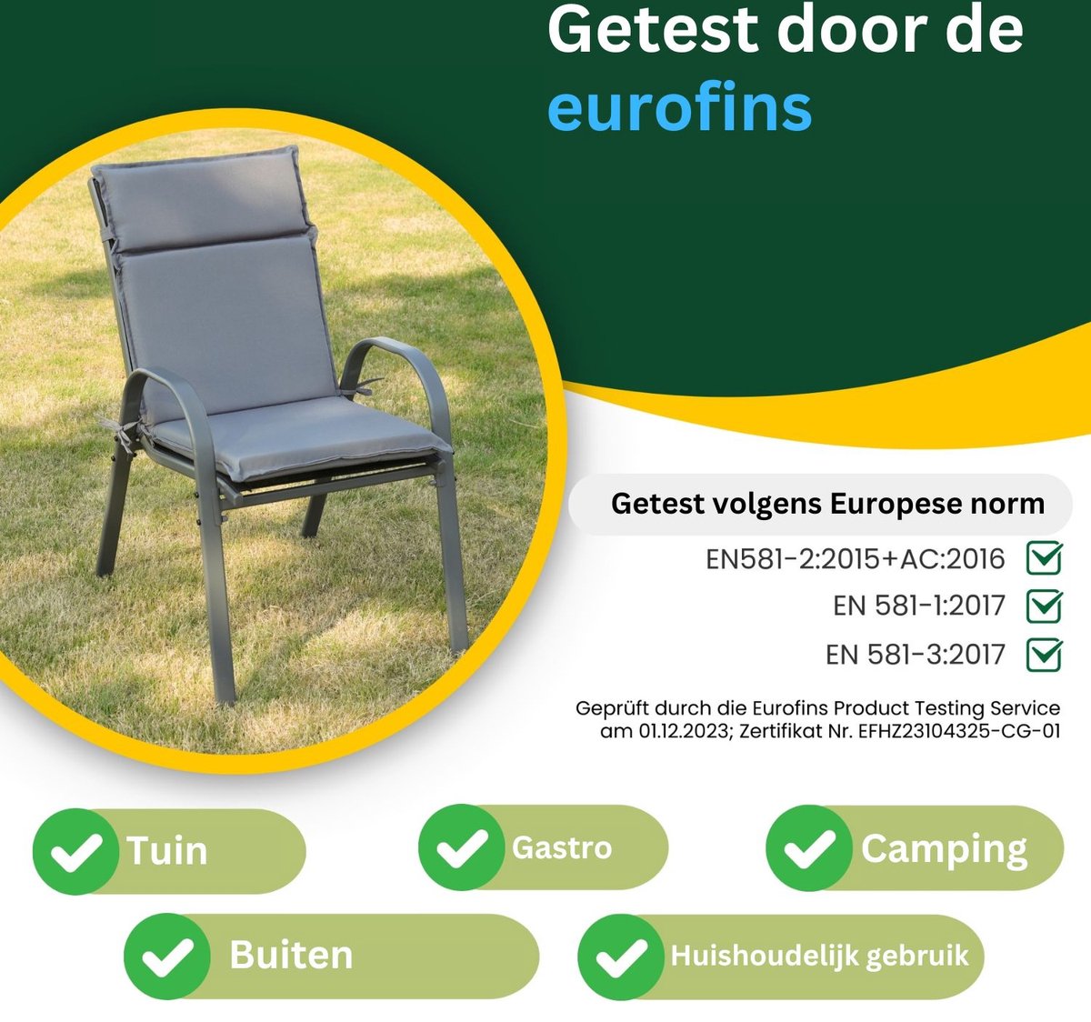 Hartman Aruba verstelbare tuinstoel antraciet SALE kopen