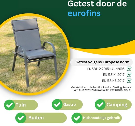 Anna stapelstoel lage rugleuning