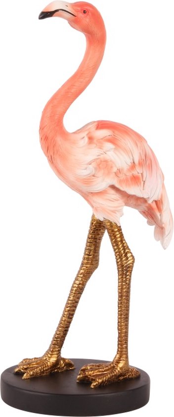 Baroque - Decoratief beeld of figuur - Fig Flamingo resin 35 cm - 35x17x10 - polyresin