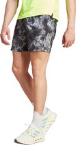 adidas Performance Own the Run Allover Print Short - Heren - Wit- S 5"