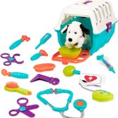 Dierenarts Speelgoed - Dokterset - Kinderspeelgoed voor Jongens en Meisjes - Vanaf 2 Jaar geschikt voor 3 4 5 en Ouder - Wit met Blauw