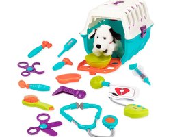 Dierenarts Speelgoed - Dokterset - Kinderspeelgoed voor Jongens en Meisjes - Vanaf 2 Jaar geschikt voor 3 4 5 en Ouder - Wit met Blauw