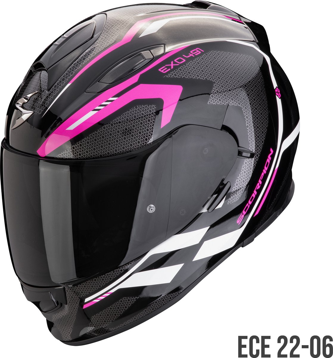 Scorpion Exo 491 Kripta Black-Pink-White XS - Maat XS - Helm