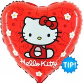 Ballon coeur Hello Kitty 42 cm - Décoration d'anniversaire - Ballon aluminium non rempli - Décoration arche de ballons Fête - Guirlande de fête garçon fille