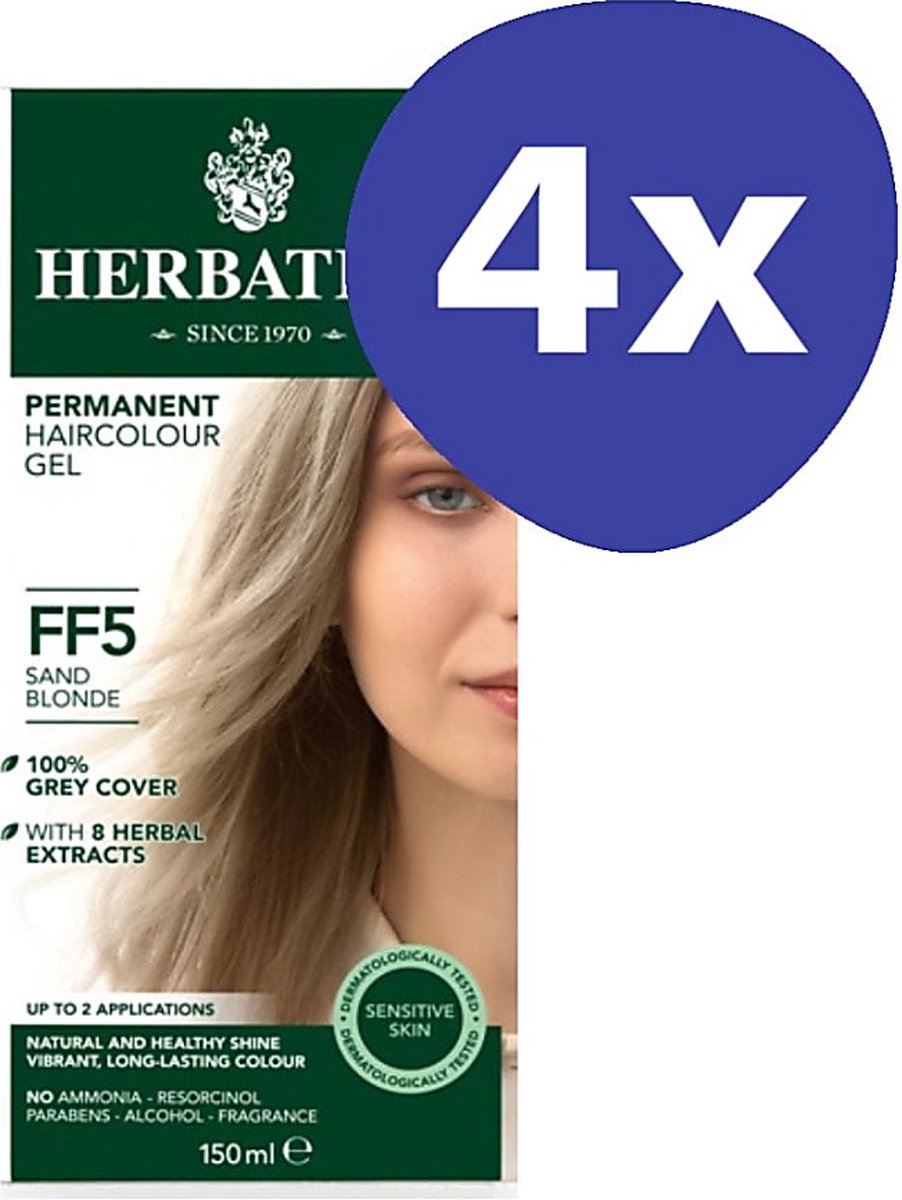 Herbatint Haarverf - Zandblond (4x 150ml)