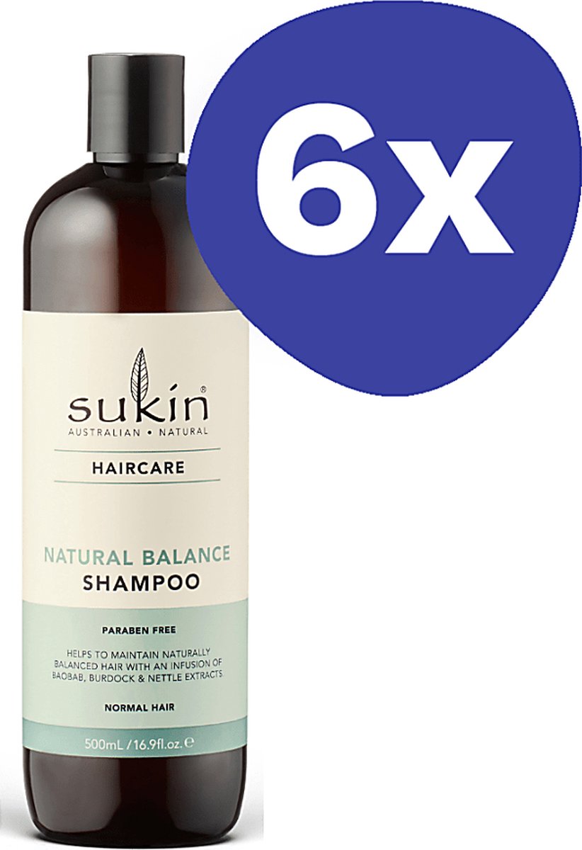 Sukin Natural Balance Shampoo (6x 500ml)