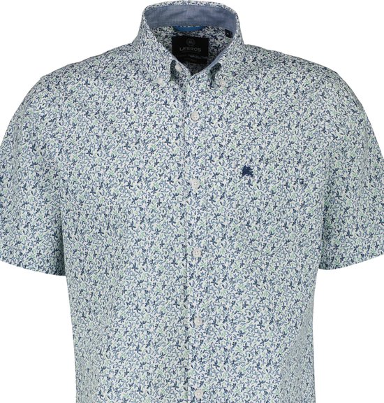 Lerros Overhemd Shirt Met Korte Mouwen En Bloemenprint 2432104 Mannen