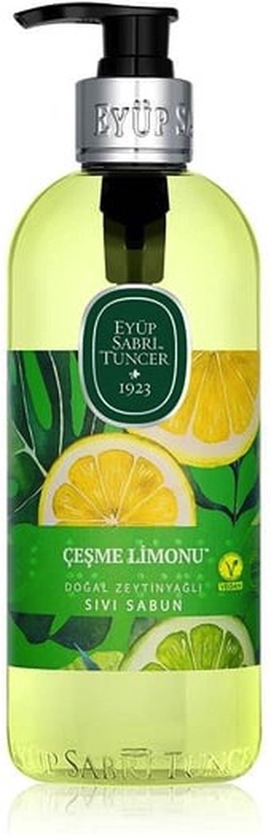 Goedkoopste Eyüp Sabri Tuncer – Cesme Citroen – Met 100 Natuurlijke Olijfolie – Handzeep Met Pomp – 500 ML/ 100 Vegan - Glutenvrij