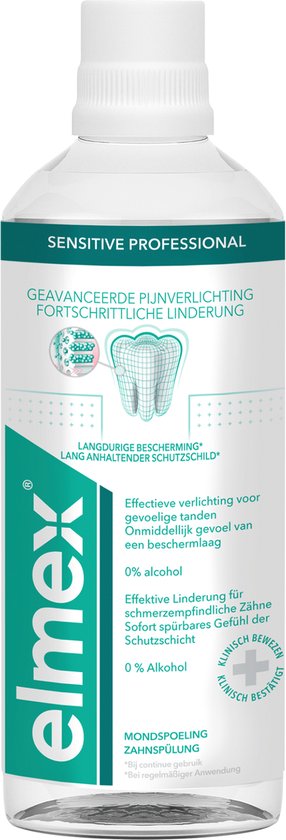 Elmex Sensitive Professional tandspoeling - Voor gevoelige tanden - Voordeelverpakking - 3 x 400ml