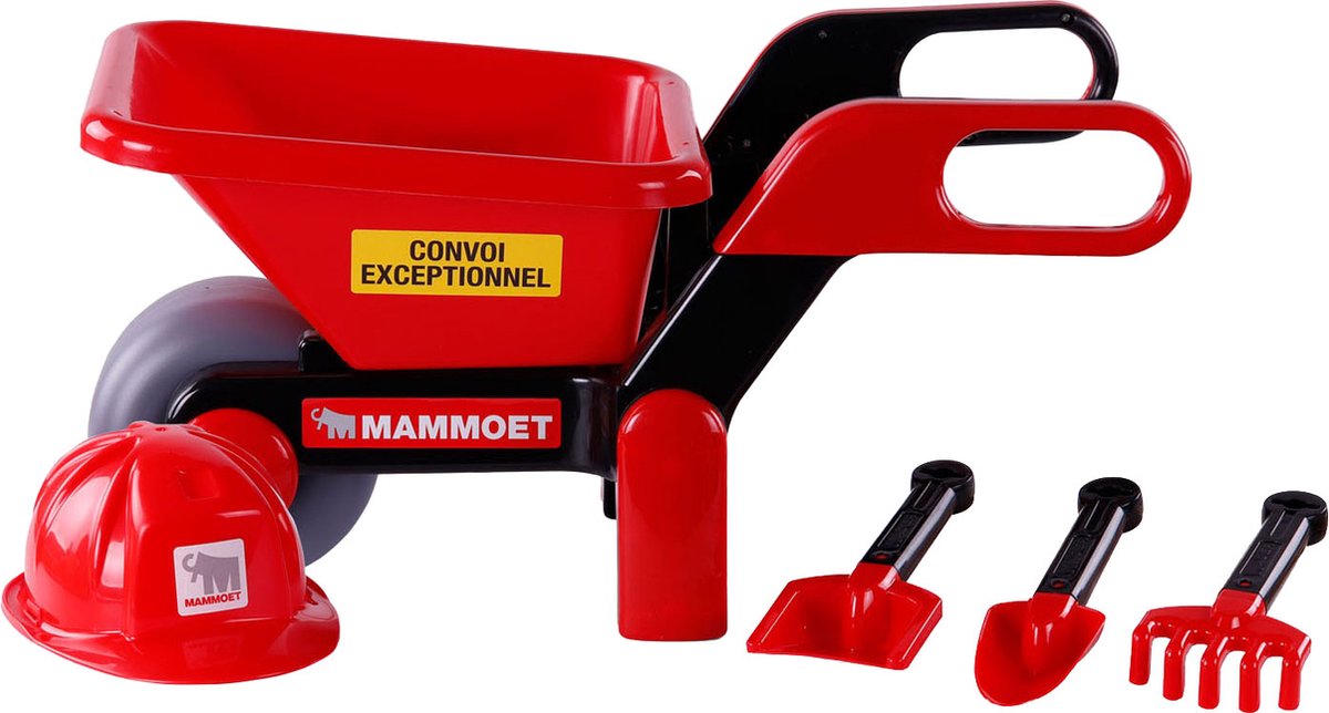 Bol.com Cavallino Mammoet Kruiwagen met Helm en Gereedschap, 5ldg. aanbieding