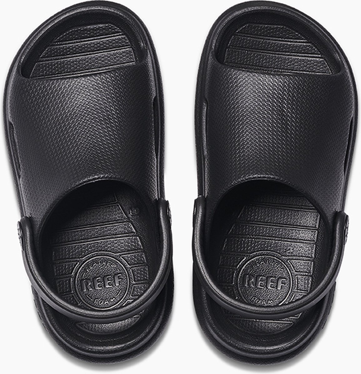 Reef Little Rio Slide Jongens Slippers Zwart