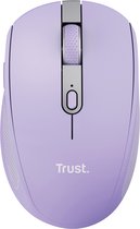 Trust Ozaa Compact - Souris sans fil rechargeable - USB & Bluetooth - Silencieuse - Violet