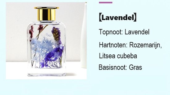 Luchtverfrisser voor thuis/frisse en duurzame geur/aromatherapie/spa/ bad/fintess/ club/ restaurant/winkel 200 ml Lavendel