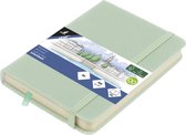 Kangaro schetsboek - A6 - mint - PU hardcover - met elastiek en lint - K-861214