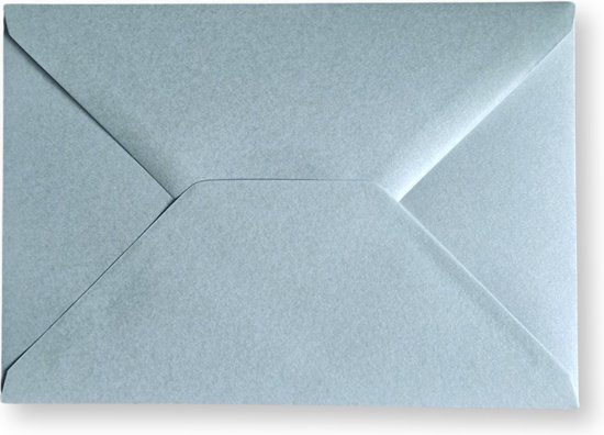 Cards & Crafts 100 Luxe Metallic C6 enveloppen - Mint - 16,2x11,4 cm - 110 grams - 162x114mm